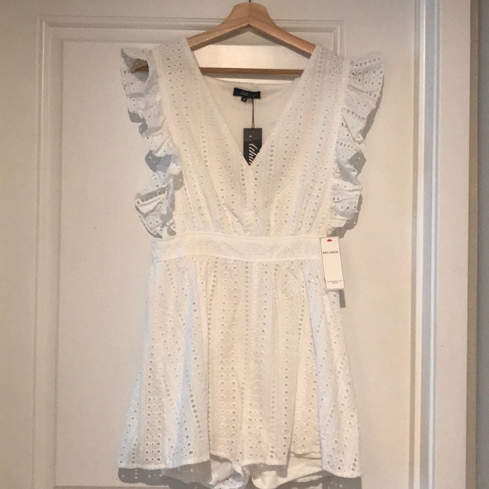 Eyelet romper